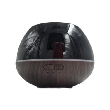 Imagem de Aromatizador Ultrassônico Elegante - Base de Madeira e LED - Decoração e Bem-Estar -180ml (Marrom)