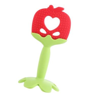 Imagem de Yunir Brinquedo Calmante para Mordedor de bebê Em Formato de Fruta para Recém-nascidos, Material de Silicone Seguro Acalma As Gengivas do bebê e Promove Hábitos de Mastigação Precoce (#11)