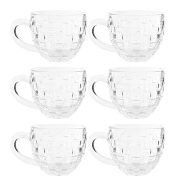 Imagem de Xicará de Cristal Valencia 190ml Transparente para Café Chá (Kit 6 - Transparente)