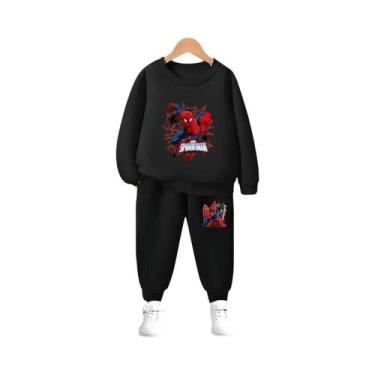 Imagem de Conjunto De Moletom E Calças Do Homem-Aranha Para Meninos, Casual De O