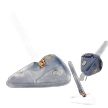 Imagem de Mop De Limpeza Triangular Fibra Microfibra Com 1 Refil