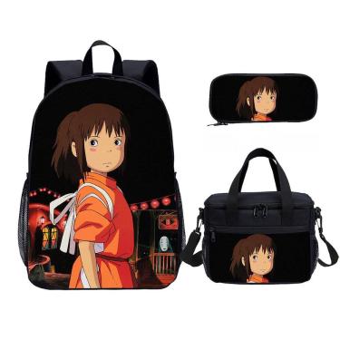 Imagem de Conjunto de mochilas: mochila escolar Chihiro com lápis de ombro