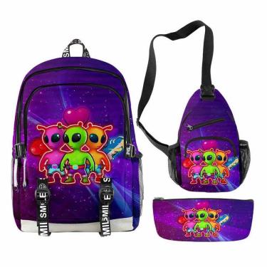 Imagem de Conjunto de mochilas Stumbles Guys Cartoon Kids School Anime Bag