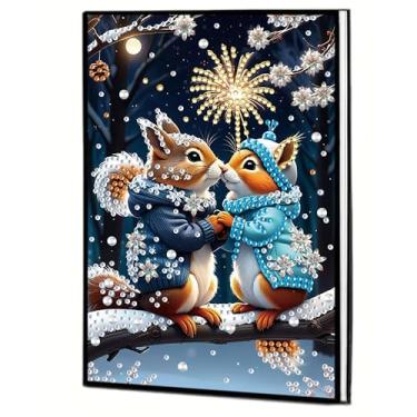 Imagem de MaiYiYi 5D Squirrel Diamond Art Notebooks, Love Squirrel Notebook Diamond Painting Arts Crafts Kit for Study Home Office Art Drawing (8.18 X5.70 in)