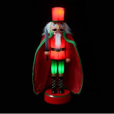 Imagem de BESTonZON Decorações de Natal Soldado Quebra-Nozes, Estatueta Quebra-Nozes com Luz - Decoração de Mesa Festiva de Natal (Cabo USB)