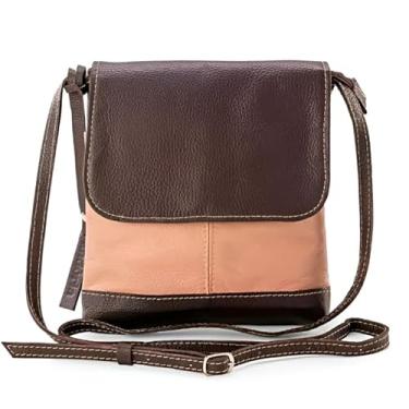 Imagem de Bolsa Pequena Transversal em Couro – Estilo Malu – Alça Regulável – Resistente à Água – Acabamento Premium – Essencial para Eventos e Levar o Essencial (Tons Terrosos)