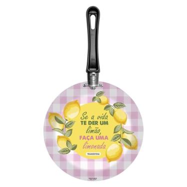 Imagem de Frigideira Tramontina Antiaderente Starflon Max E Siliconado 24 Cm 1,2 L Estampa Limão Limonada Tramontina