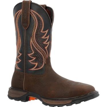 Imagem de Durango Tênis masculino de construção Ddb0478, Folha de tabaco e eclipse preto, 7 Wide