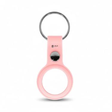 Imagem de Capa Chaveiro de Silicone para AirTag Localizador GPS Anti Queda Proteção Total Preta (Rosa)