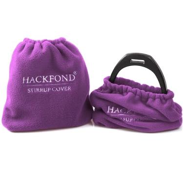 Imagem de HackFond 1 par de capas inglesas de estribo de cavalo protetor de sela de lã saco de estribo protetor de ferro para sela inglesa violeta