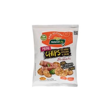 Imagem de Mini Chips Arroz Integral Milho Presunto Sem Gluten 35G - Natural Life