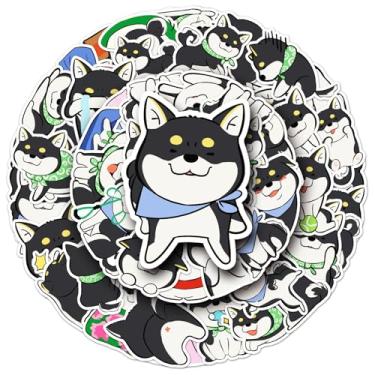 Imagem de 50 peças de vinil à prova d'água fofos curativos Shiba Inu adesivos temáticos, garrafa de água e decoração de sala de aula, prêmios para professores e ideias de presente