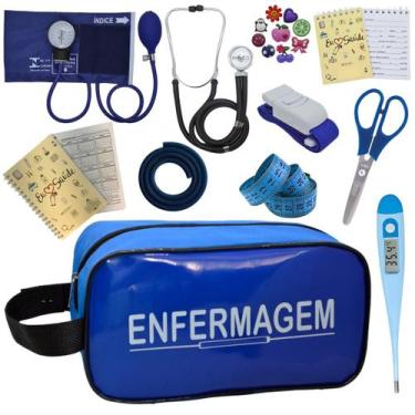Imagem de Kit Enfermagem Profissional Glicose Estagio Saude Completo - PREMIUM, 