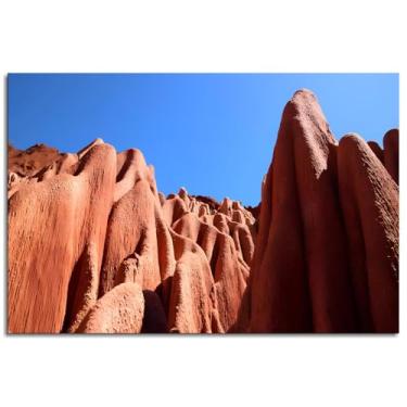 Imagem de Impressão em tela neutra arenito tons de terra pôster arte de parede para casa 1 peça decorações não ramificadas 30,5 x 20,3 cm