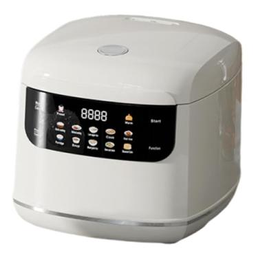 Imagem de Generic Panela elétrica de arroz de 400W com timer, panela interna antiaderente, 2L, ideal para cozinhar carne, ramen, macarrão e ovos.