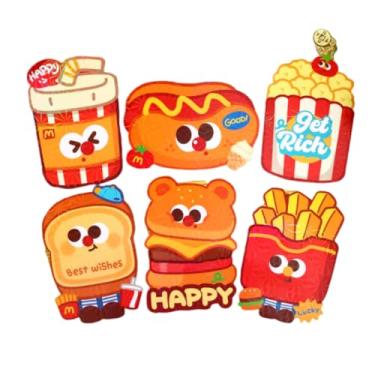 Imagem de Envelope vermelho de 2025 anos 6 peças Melhores desejos tradicional festival de primavera padrão cobra envelope dinheiro sacos para dinheiro (estilo 7)