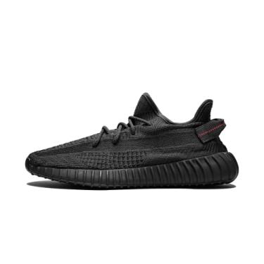 Imagem de adidas Tênis masculino Yeezy Boost 350 V2 sem cadarço, Ônix, 36