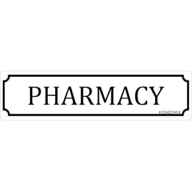 Imagem de KONEDMIX Placa de parede de metal para decoração de parede de estrada, bar, pub, casa, pub, loja, decoração de parede, 10 x 40 cm