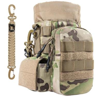 Imagem de OneTigris Suporte tático para garrafa de água, bolsa Molle para garrafa de água isolada de 1,8 g