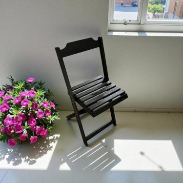 Imagem de Cadeira Dobrável de Madeira 8237cm Preto - 4i Móveis, Preto