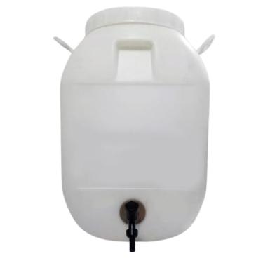 Imagem de Bombona 50 litros Com Torneira Água Óleo Combustível Aquarismo Tambor Barril Tonel