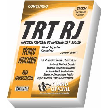 Imagem de Apostila Trt Rj Técnico Judiciário Conhecimentos Específicos