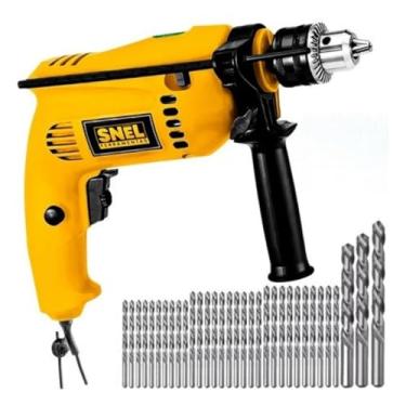 Imagem de Furadeira Parafusadeira Impacto Martelete 500W Mandril 1/2 220V Com Kit 50 Brocas