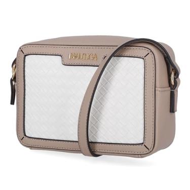 Imagem de Nautica Bolsa tiracolo ajustável para câmera Candid, On the Boarder Branco/cogumelo, One Size, Nautica Câmera transversal ajustável Candid