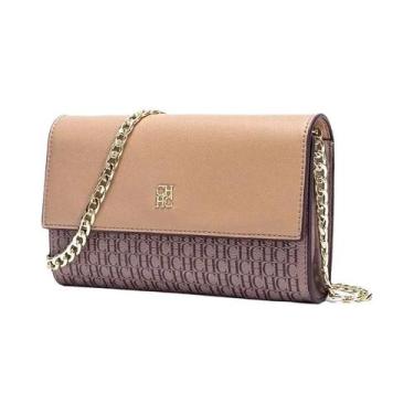 Imagem de Bolsa Transversal Feminina De Luxo Leve CH Com Design Clássico De Corr