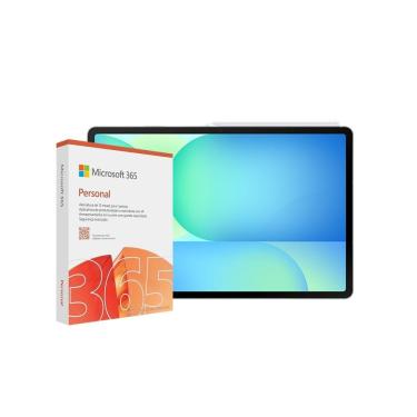 Imagem de Tablet Samsung Galaxy Tab S10 FE 10.9" Android 15 128GB Exynos 1580 Wi-Fi 13MP Caneta S Pen Capa Protetora Cinza + Microsoft 365 Personal