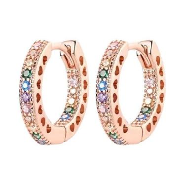 Imagem de Brincos De Argola Minimalistas Em Prata Esterlina 925 Com Fecho De Zir