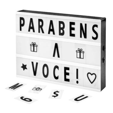 Imagem de Painel Letreiro Luminoso Light Box Letras Símbolos - Western