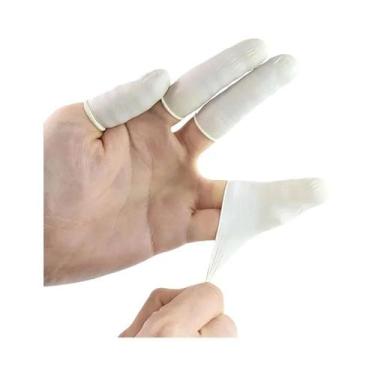 Imagem de Luvas De Borracha Descartáveis 100/200PCS, Protetores De Dedo De Látex