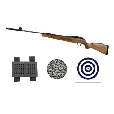 Imagem de Carabina Pressão Black Bear 6.35 100kg Rossi + Itens