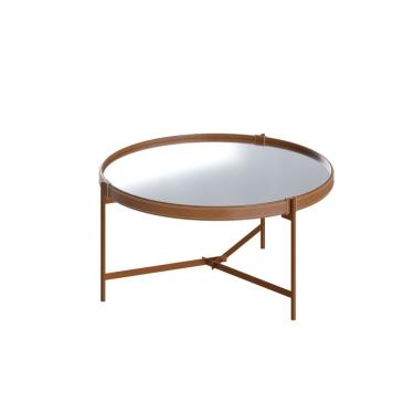 Imagem de Mesa De Centro Aqua 57 Cobre Com Espelho - Imcal Moveis