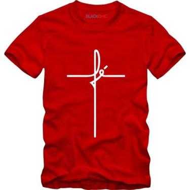 Imagem de Camiseta Fé Jesus Religiosa Gratidão Masculina Algodão Premium - BLACK
