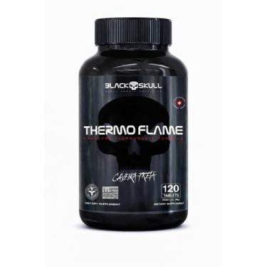 Imagem de Termogênico thermoflame 120 tabletes black skull