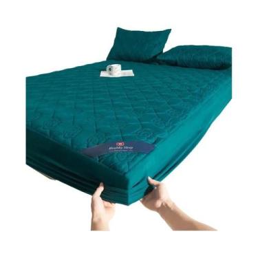 Imagem de Protetor De Colchão Impermeável E Respirável Com Elástico Para Cama De
