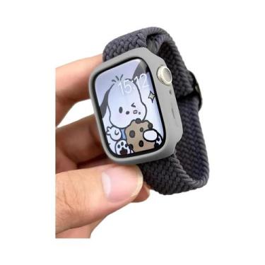 Imagem de Pulseira De Nylon Trançada Coreana Fofa Para Apple Watch Compatível Co