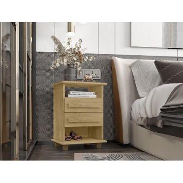 Imagem de Mesa De Cabeceira 2 Gavetas Turim Cinamomo  RV Móveis