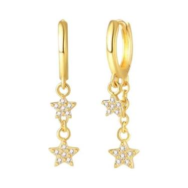 Imagem de Brincos De Casamento Femininos Em Prata Esterlina 925 Com Zircônia Lót