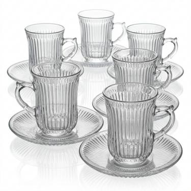 Imagem de Jogo De 6 Xícaras Café 150ml Vidro Clear Lorita Em Casa Tem