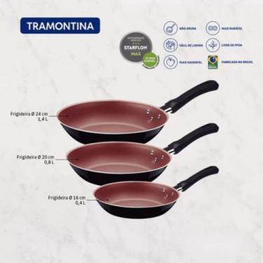 Imagem de Jogo De Frigideiras 3 Peças Linz Antiaderente - Tramontina