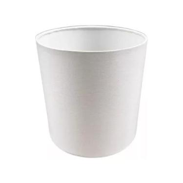 Imagem de Cupula de Abajur 15x15x15cm Cilíndrica De Tecido algodão Soquete Nacio