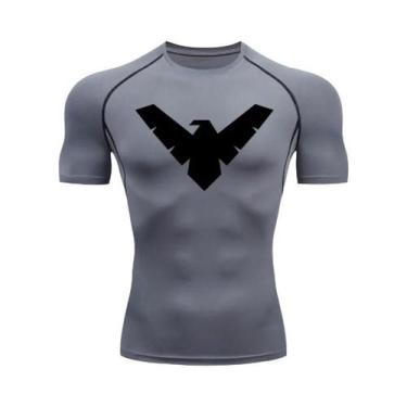 Imagem de Camiseta De Compressão Masculina De Secagem Rápida Para Corrida, Manga