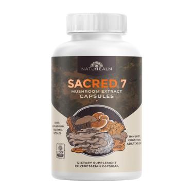 Imagem de Suplemento Naturealm Sacred 7 cápsulas de extrato de cogumelos-Unissex