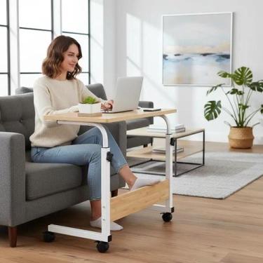 Imagem de Mesa para Notebook Computador com Rodinhas Altura Ajustável - Yeet