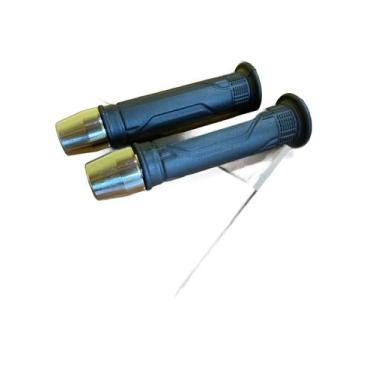 Imagem de Kit Manopla Cg Cargo 160 2016 A 2025 + Peso Guidão Cromado - ETROS