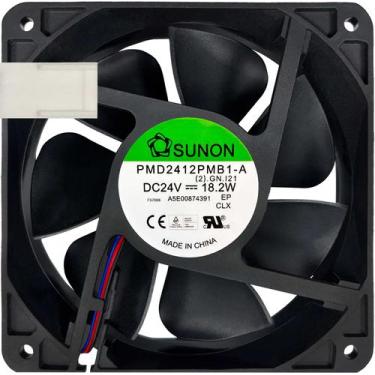 Imagem de Cooler PMD2412PMB1-A 24V 18.2W 0.76A 3L 3P 120X120X38MM B2 - Sunon