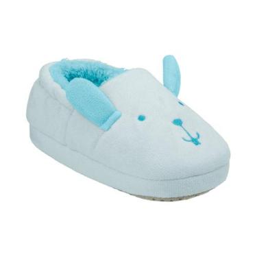 Imagem de Pantufa Kids Antiderrapante Castor/Coelho Pimpolho -, Coelho azul, 22/